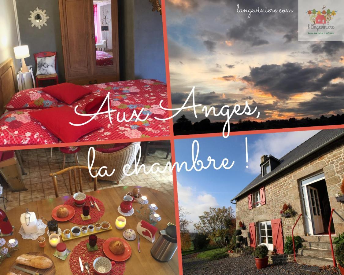 Chambre Les Anges proche Mont Saint-Michel, Maison d'hôtes l'Angevinière Saint-Laurent-de-Terregatte Exterior foto